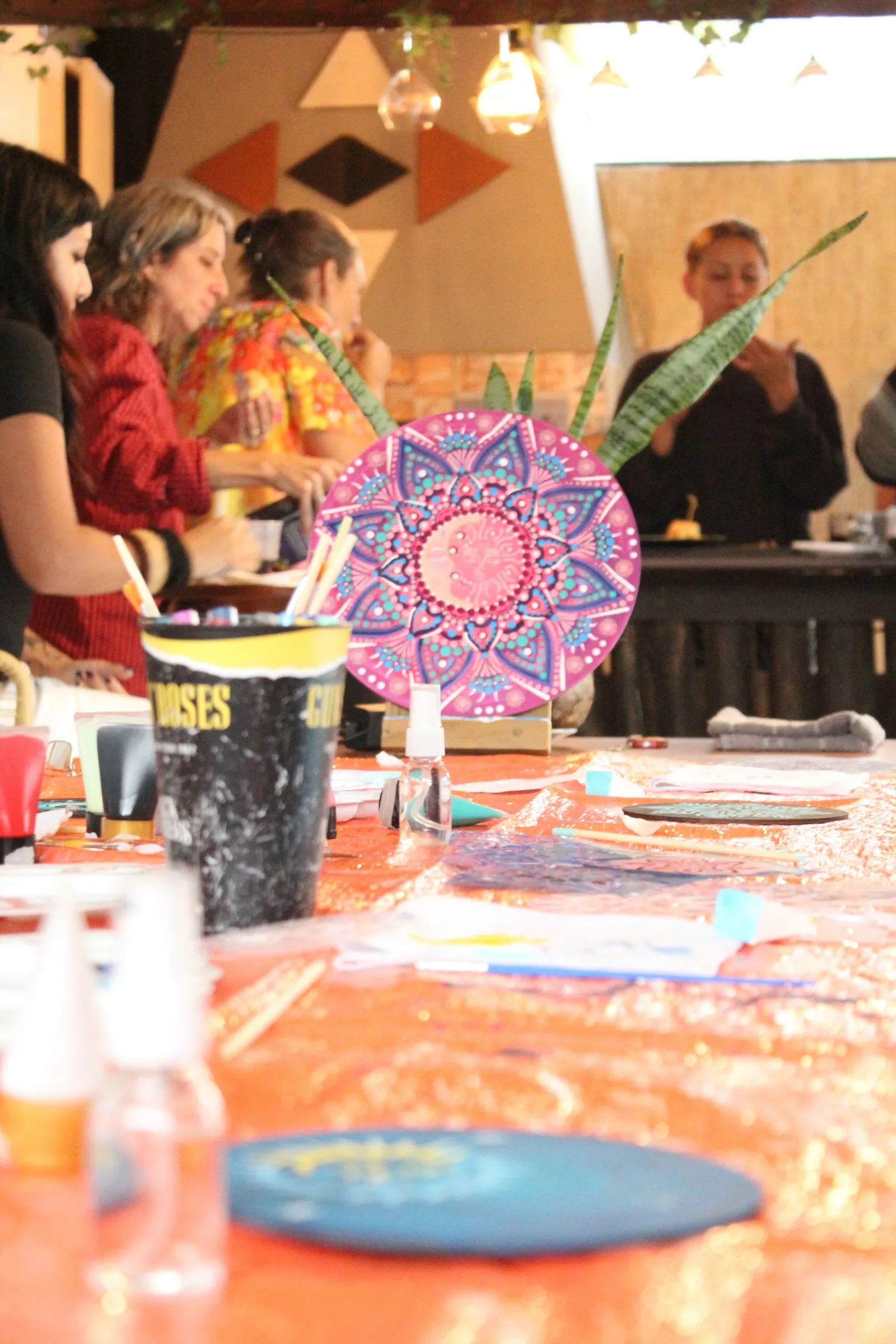 Mandala painting workshop