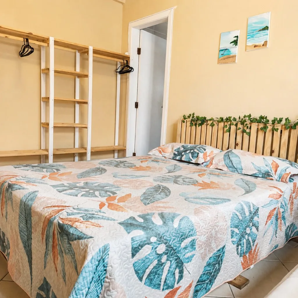 Overview of the suite with clothes rack